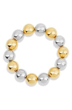 SHYMI Beaded Ball Stretch Bracelet in Gold/multi at Nordstrom
