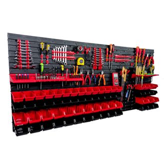 OEM Pannello Portautensili Da Officina 172x78 Cm + 64 Vassoi