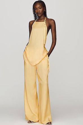 Maeve Silken Wide-Leg Pants