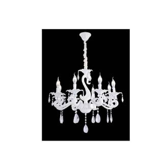 Trade Shop Trade Shop Traesio - Trade Shop - Lampadario Da Soffitto Classico 8 Bracci Attacco E14 Vetro Cristallo A15-8