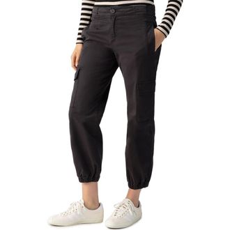 Sanctuary Take Over Stretch Cotton Cargo Joggers in Black at Nordstrom, Size 31