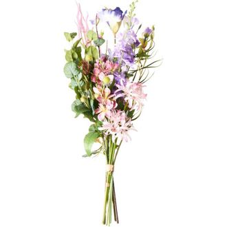 Beliani Ramo De Flores Artificiales Arreglo Floral Preparado Hecho A Mano 80 Cm Multicolor Argalo