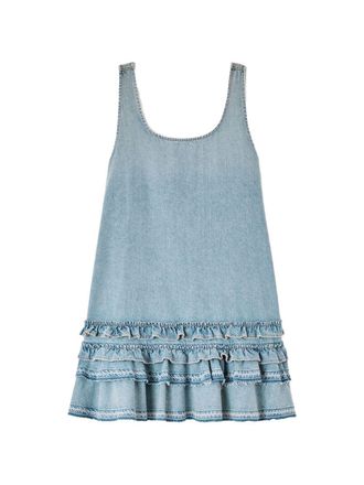 Ganni Jeans-Minikleid aus Bio-Baumwolle
