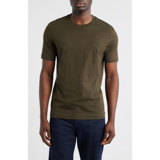 BOSS Thompson Solid T-Shirt in Op Green at Nordstrom, Size Xx-Large