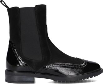 DL Sport Zwarte Su&egrave;de Chelsea Laarzen - Dames - Chelseaboots - Zwart - 38 EU - Su&egrave;de - Schoenen