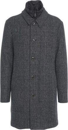 Peuterey Glencheck Coat With Removable Inner Bib