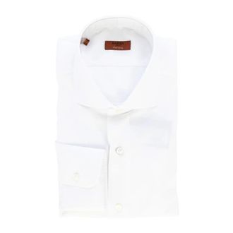 Barba Formal Shirts - Heren - Zakelijke Overhemden - Wit - 3XL - Overhemden