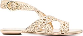 Stuart Weitzman Womens Thea Sandal - Mustard Leather - Size EU 38