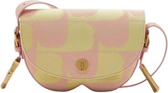 Burberry Embroidered B Design Chess Satchel