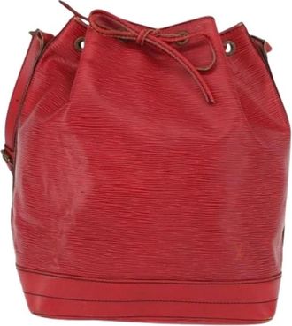 Louis Vuitton Pre-owned Bucket Bag - Dames - Vintage Tas - Rood - ONE Size - Leer - Vintage