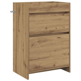 vidaXL Gabinete De Ba&ntilde;o Debajo Del Lavabo Roble Artisan Vidaxl