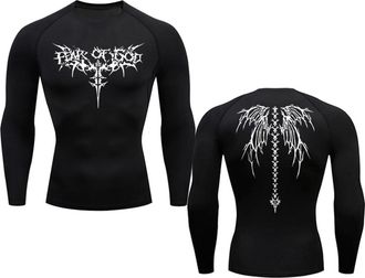 Generic Mens Compression Running T-Shirt Fitness Tight Short Sleeved T-Shirt Training Jogging Shirt Gym Sportswear Quick Drying,5,M