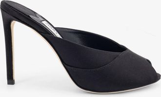 Jimmy Choo London Sandali Brigitte Mule 100 in satin - JIMMY CHOO - gender_Woman