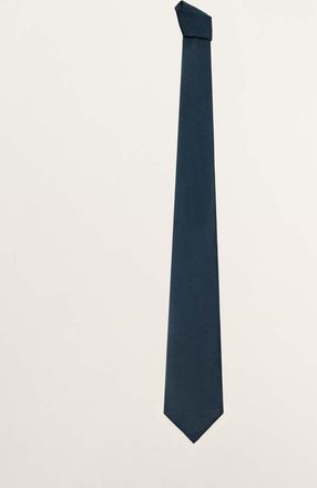 Mango Cravatta 100% seta navy - Uomo - Taglia unica - MANGO MAN