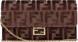 Fendi Damens Beutelstoff Braun/Schokolade