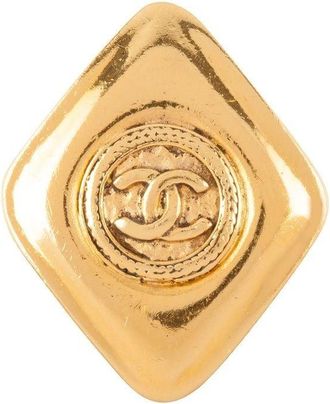 Chanel 1980s CC brooch - women - Gold Plated Brass - One Size