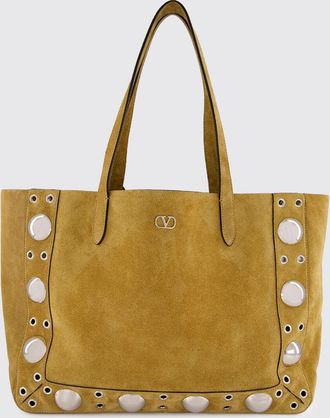 Valentino Garavani Borsa a spalla in camoscio con occhielli Valentino Garavani