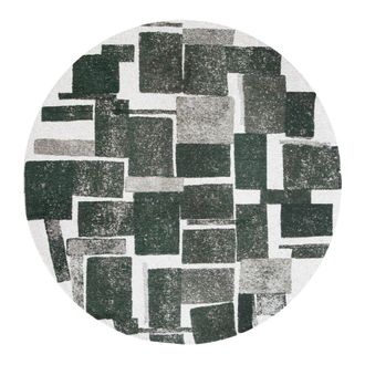 Louis De Poortere Alfombra de poli&eacute;ster verde, 240x240 cm