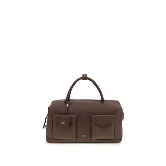 Max Mara Brown Calf Leather Bos Taurus Womens Handbag