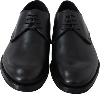 Dolce & Gabbana Mens Black Leather Sartoria Hand Made Shoes