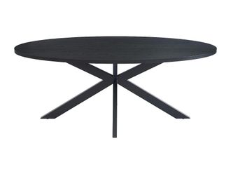 VENTE-UNIQUE.COM Mesa de comedor madera negro
