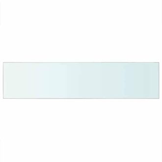 Berkfield Home Shelves 2 pcs Panel Glass Clear 110x25 cm
