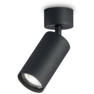 Ideal Lux Dynamite - L&aacute;mpara De Techo Spotlight De Interior 1 Luz Negra, Gu10 - Ideal Lux