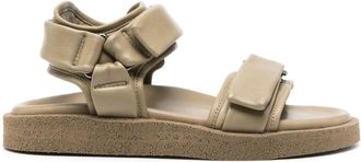 Officine Creative Inner touch-strap leather sandals - women - Leather - 38 1/2 - Green
