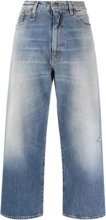 R13 Straight Jeans Ankled Darcy - Dames - Regular Fit Jeans - Blauw - W29 - Katoen - Jeans