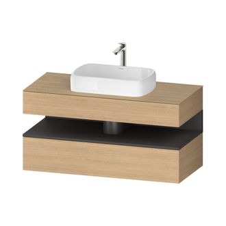 Duravit Duravit - Qatego Consola Mueble Bajo Lavabo, 1 Extra&iacute;ble, 1 Caj&oacute;n