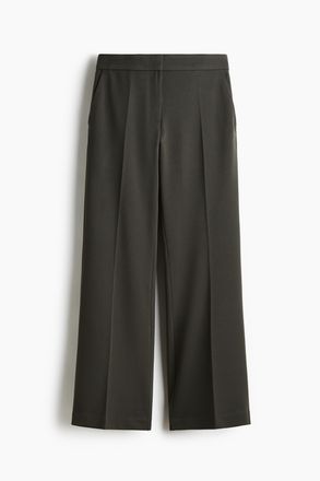 H&M Elegante ausgestellte Hose - Dunkles Mattgr&uuml;n