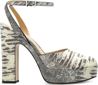 Fendi Grey After-9 Platform Heels