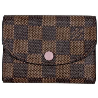 Louis Vuitton Brown Pink Rose Ballerine Damier Canvas Coin Purse/Coin Case (Pre-Owned)