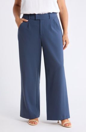 Wit & Wisdom Skyrise High Rise Extended Tab Pants in Orion Blue at Nordstrom, Size 16W