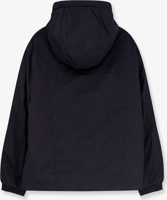 Woodbird Mens Nylon Jacket With Adjustable Hood Black