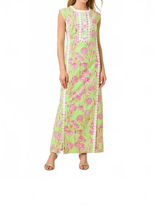 Lilly Pulitzer Rosalena Stretch Maxi Shift Dress In Pistachio Macaron Alina