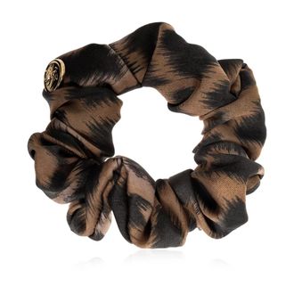 Etro Accessoires, Dames, Bruin, ONE Size, Polyester, Scrunchie met dierenprint