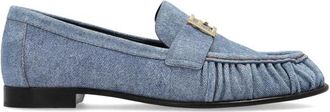 Fendi Baguette Loafers - Dames - Loafers - Blauw - 37 1/2 EU - Leer - Schoenen