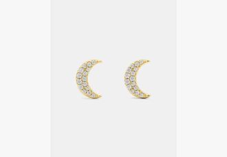 Kate Spade New York Youre A Gem Pave Moon Studs