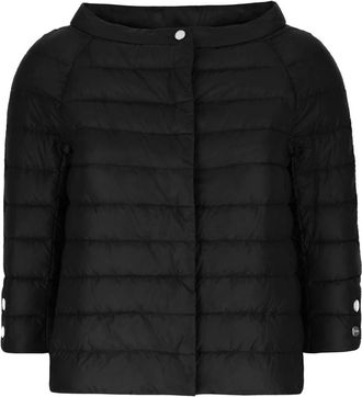 Herno Gewatteerd Jack - Dames - Gewatteerde jassen - Zwart - 2XL - Jassen