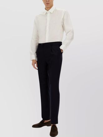 Etro regular-fit logo-print shirt