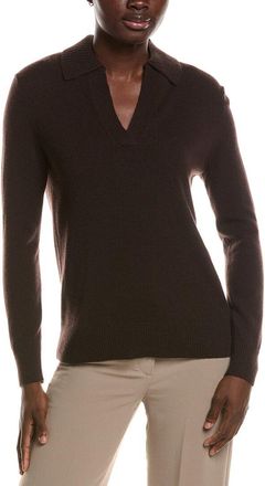 Theory Slouchy Cashmere Polo Sweater