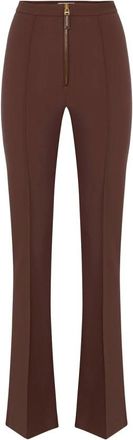 Elisabetta Franchi Broeken, Dames, Bruin, L, Stijlvolle Broek voor Vrouwen