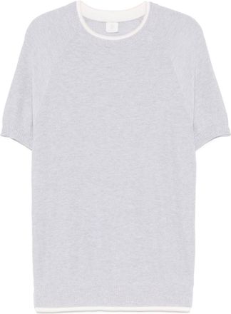 Eleventy T-shirt a maglia fine - Grigio