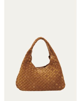 Bottega Veneta Campana Medium Leather Hobo Bag