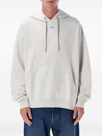 Off-white Felpa con cappuccio e logo - Grigio