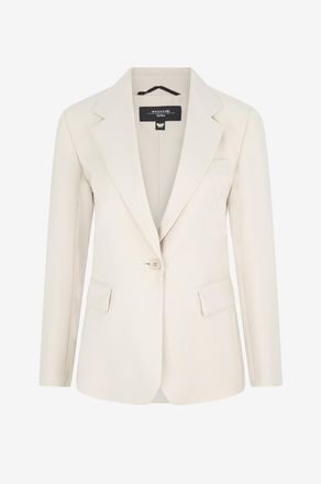 Max Mara Kurze Jacke aus reiner Schurwolle Lamine