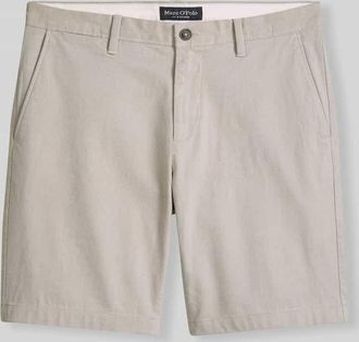 Marc O'Polo Regular Fit Bermuda aus Baumwoll-Elasthan-Mix Modell SALO in Beige, Gr&ouml;&szlig;e 30