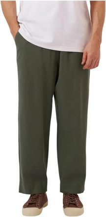 Universal Works Kelly Cotton Judo Pant - Heren - Wijde Broeken - Groen - W34 - Katoen - Broeken