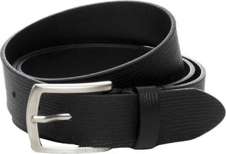 Guess Milano Echtlederen Riem - unisex - Riemen - Zwart - L - Leer - Accessoires